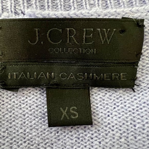 J Crew Collection Cashmere V Neck Sweater Lavender Purple 29660 size XS - Picture 6 of 12